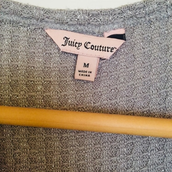 Juicy Couture size M gray w/silver top - Picture 3 of 7